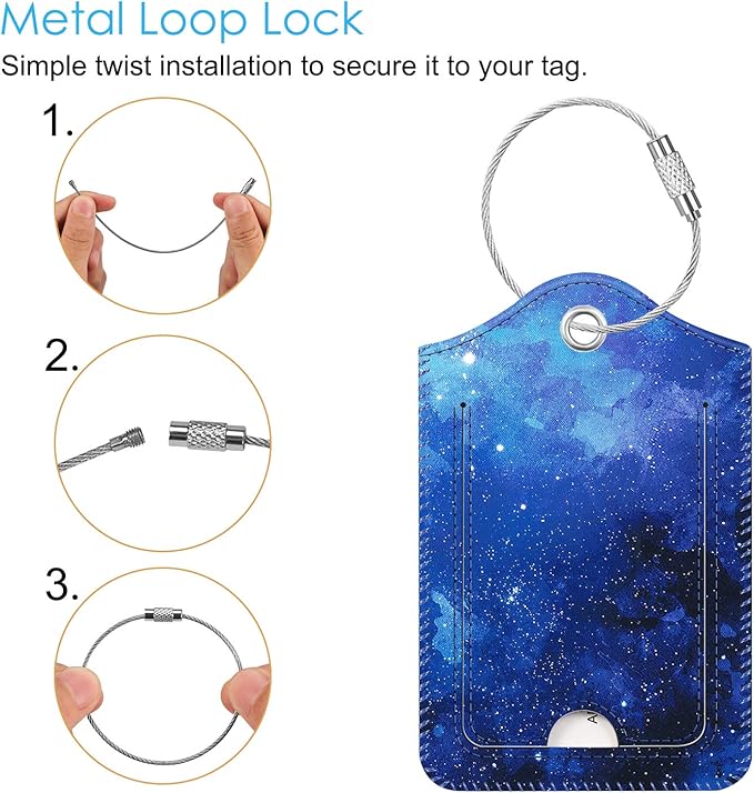 Fintie Luggage Tags, Privacy Cover ID Label - Image 2