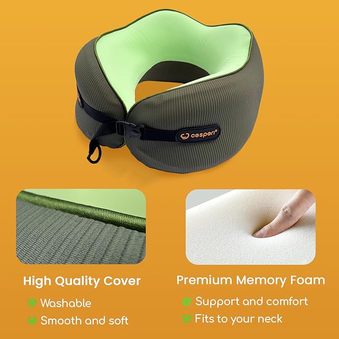 Cesperi® Travel Neck Pillow for Airplanes, Ergonomic Design, Airplane Neck - Image 3