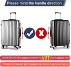 3 PCS Luggage Covers for Suitcase TSA Approved, 20/24/28 Inch Full Clear - Image 3