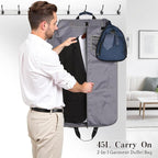 Garment Duffle Bags for Travel, Carry On Garment Duffel Weekender Bag 45L | - Image 7