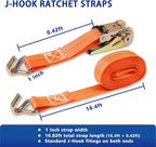 Ratchet Straps, 1 Inch x 16.4 Feet - Image 2
