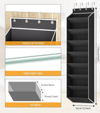 Over The Door Shoe Organizer Storage Fit 16-24 Pairs Hanging Shoe Rack Organiser - Image 7