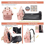 Diaper Bag, Backpack with Changing Station, Waterproof Baby Bag - Image 8