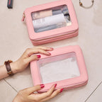 Aveniee Clear Makeup Bag Organizer Set, Portable Travel Toiletry Case - Image 4