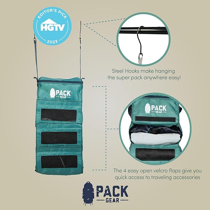 Pack Gear Hanging Luggage Organizer - Image 7
