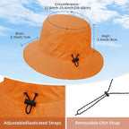 Durio Waterproof Bucket Hats for Woman UPF 50+ Sun Hat UV Protection Packable - Image 3
