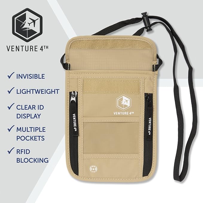 VENTURE 4TH Passport Holder Neck Wallet - Image 7