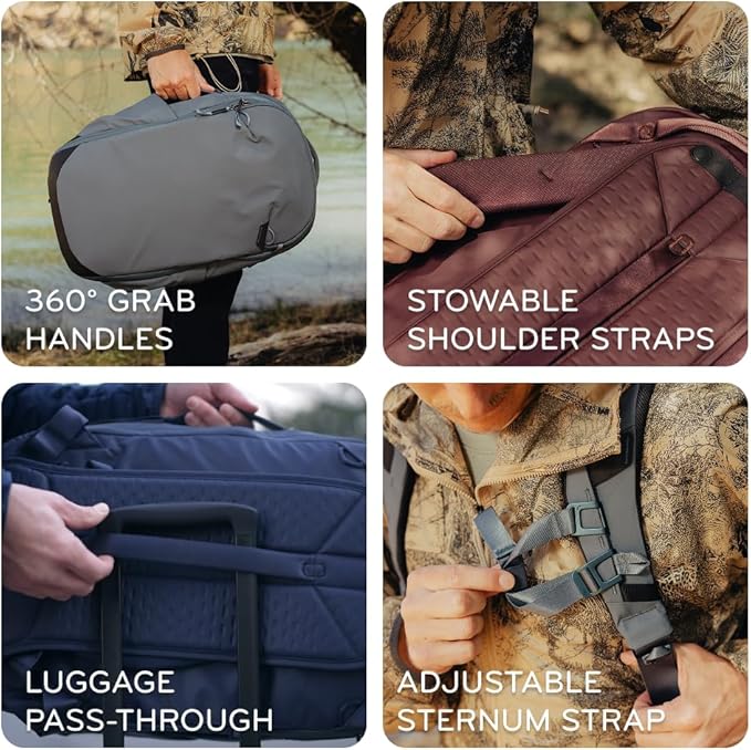Peak Design Travel Backpack 30L, Expandable 27-33L Design, Rear and Top Access - Image 4