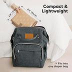 KeaBabies Portable Diaper Changing Pad, Easy Wipe Clean - Image 2