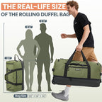 Fanwoli 30'' Rolling Duffel Bag - Image 6