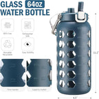 MUKOKO 64oz Glass Water Bottles - Image 3