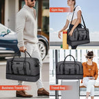 WITZMAN Weekender Bags for Men Women Carry On Duffle Overnight Bag - Image 2