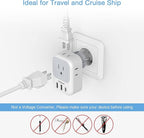 TESSAN 2 Pack Type E F Plug Adapter USB C, Germany France Power Adaptor - Image 6