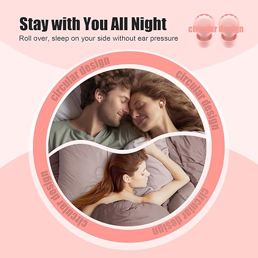 Ear Plugs for Sleeping Noise Reduction, Beinkap Reusable Earplugs Hearing - Image 5