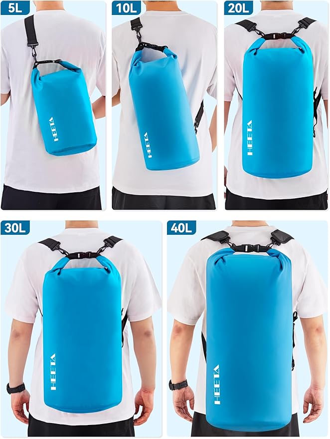 HEETA Waterproof Dry Bag for Women Men 5L/10L/20L/30L/40L Roll Top Lightweight - Image 8