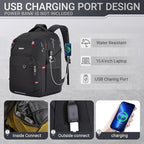 48L Expandable Laptop Backpack, Anti-thief Travel Backpack - Image 4