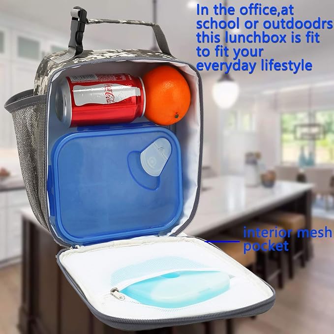 FlowFly Lunch box Insulated Soft Bag Mini Cooler Back to School Thermal Meal - Image 2