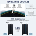 Hard Shell Suitcases Airline Approved 20 Inch Carry on Luggage - Image 4