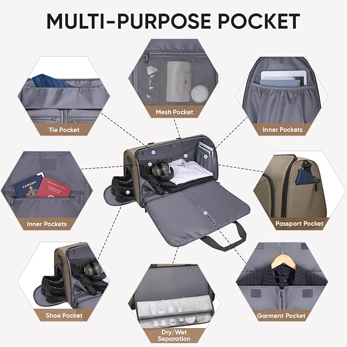 BALEINE Convertible Garment Bag - Image 3