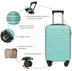 Luggage Set 3 Piece Luggage Set ABS hardshell Spinner Wheels Luggage Carry on - Image 2