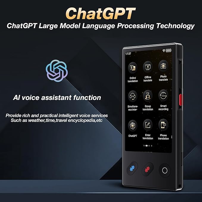 Language Translator Device 2025, AI & ChatGPT & No WiFi Needed, Real-Time Two - Image 6