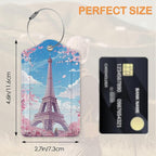 Eiffel Tower Sakura 3 Pack Luggage Tags - Image 2