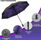 LLanxiry Compact Travel Umbrella, Mini Windproof Umbrellas - Image 4