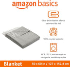 Amazon Basics Cozy Room Décor Throw Blanket, Lightweight, Recycled Polyester - Image 2