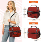 opux Lunch Bag Women Insulated, Adult Lunch Box Cooler, Lunch Box - Image 3