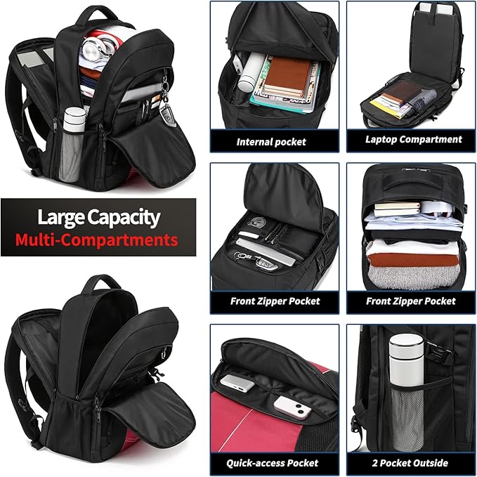 PUSLOM Extra Large Travel Laptop Backpack - Image 3
