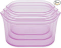 Zip Top Reusable Food Storage Bags | 3 Dish Set | Silicone Meal Prep Container by ZipTop