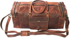 KK's Vintage Leather Duffel Bag, Handcrafted, Stylish & Durable, Genuine - Image 2