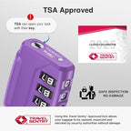 Puroma 2 Pack TSA Approved Luggage Locks, 4 Digit Combination Travel Locks - Image 2
