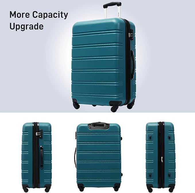Merax Luggage Sets of 3 Piece Carry on Suitcase Airline Approved, Hard Case - Image 5