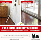 SECURITYMAN 2-in-1 Door Security Bar & Sliding Patio Door Security Bar via - Image 2
