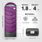 Sleeping Bags for Adults Cold Weather, Waterproof, Lightweight Sleeping Bag for - Image 2