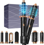 6 in ONE Blow Dryer Brush,Air Curling Iron