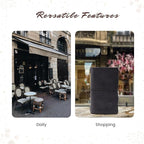 Genuine Leather Nomad Organizer Travel Wallet | Women's Wallet Clutch Passport - Image 2