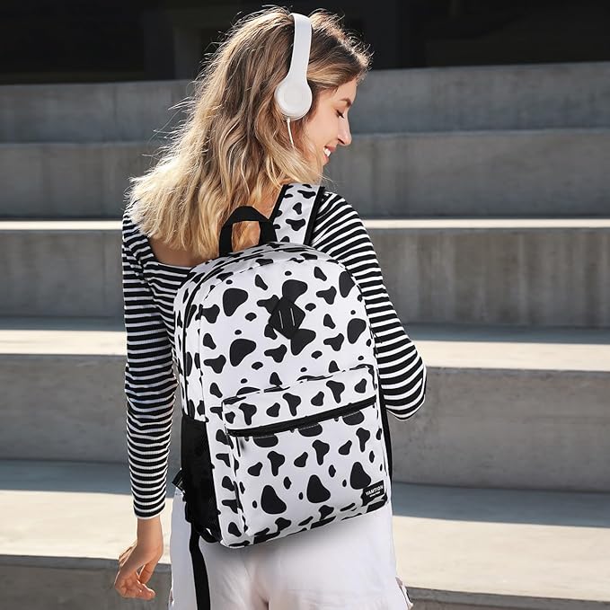 Unisex School Backpack, Classic Casual Bookbag Adults and Teens Schoolbag - Image 2