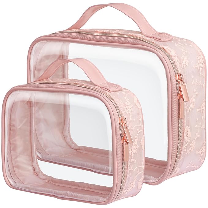 PACKISM Floral Texture Lace TSA Approved Toiletry Bag by Packism