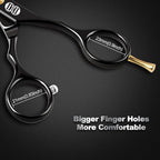 CIICII Hair Cutting Scissors, 6.5 Inch Professional Hair Scissors Set (Hair Cutting Shears Beard Trimming Haircutting Haircut Kit) Right Left Handed Barber Shears for Home Salon DIY Hairdressing