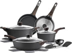 SENSARTE Pots and Pans Set Non stick, Non toxic Healthy Induction Cookware Set by SENSARTE