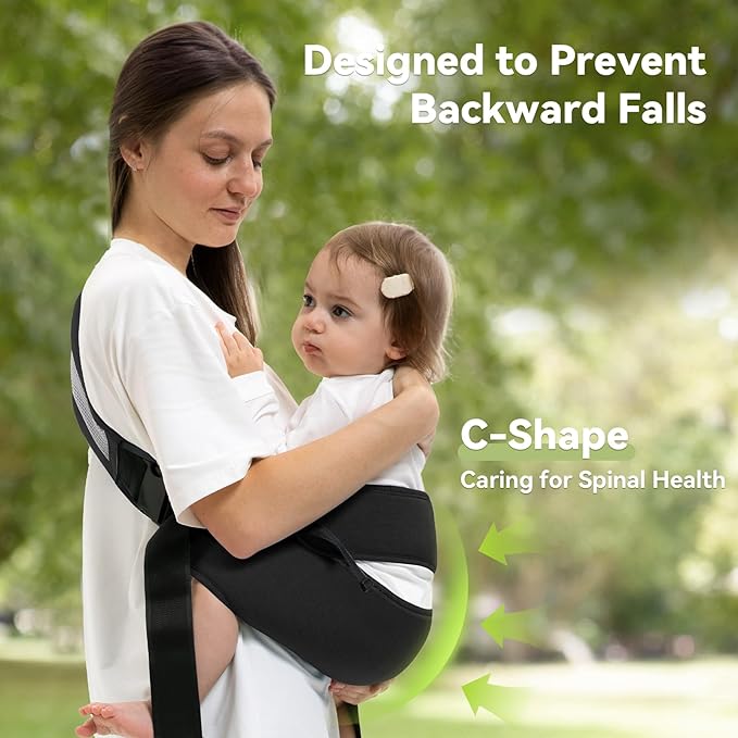 Baby Carrier Newborn to Toddler-Adjustable Baby Sling Carrier, Baby Sling - Image 4