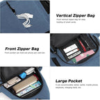 MOSISO Sling Backpack, Canvas Crossbody Hiking Daypack Bag - Image 4