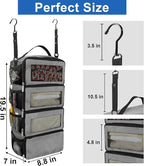 Suitcase Organizer, Travel Luggage Organizer Portable Hanging Travel Shelves - Image 4