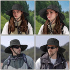 Sun Hats for Men Women, UPF50+ Protection Safari Hat, Wide Brim Fishing Hat - Image 5