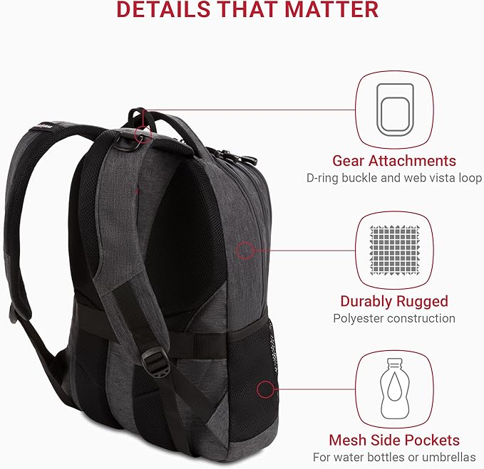 SwissGear Cecil 5505 Laptop Backpack - Image 3