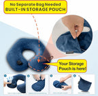 Travel Neck Pillow for Airplane, Compact Inflatable Neck Pillow for Traveling - Image 2