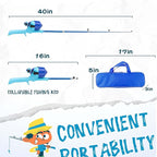 Kids Fishing Pole, Telescopic Fishing Rod, Toddler Collapsible Fishing Rod and - Image 2