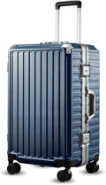 LUGGEX Checked Luggage with Spinner Wheels, 24 Inch Aluminum Frame Zipperless by LuggeXLUGGAGE